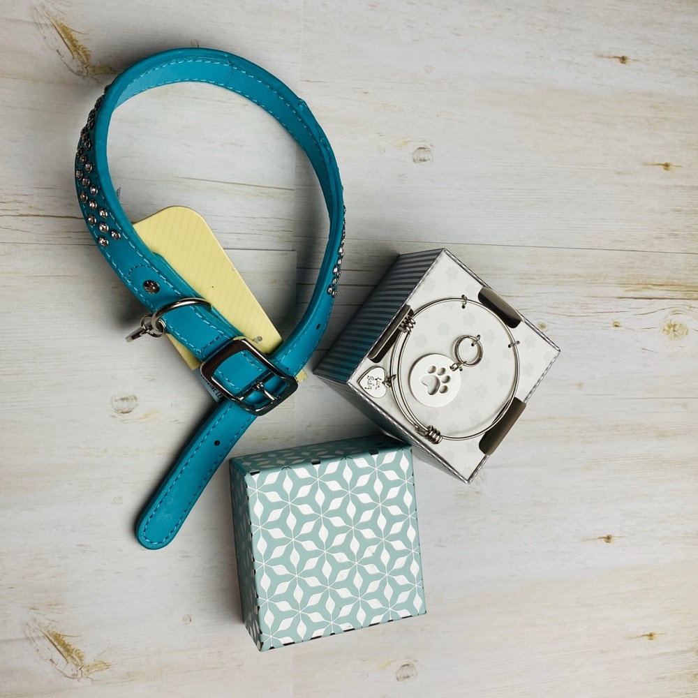 PET & ME🐶 Bracelet /Dog Charm + Dog Collar Sz M